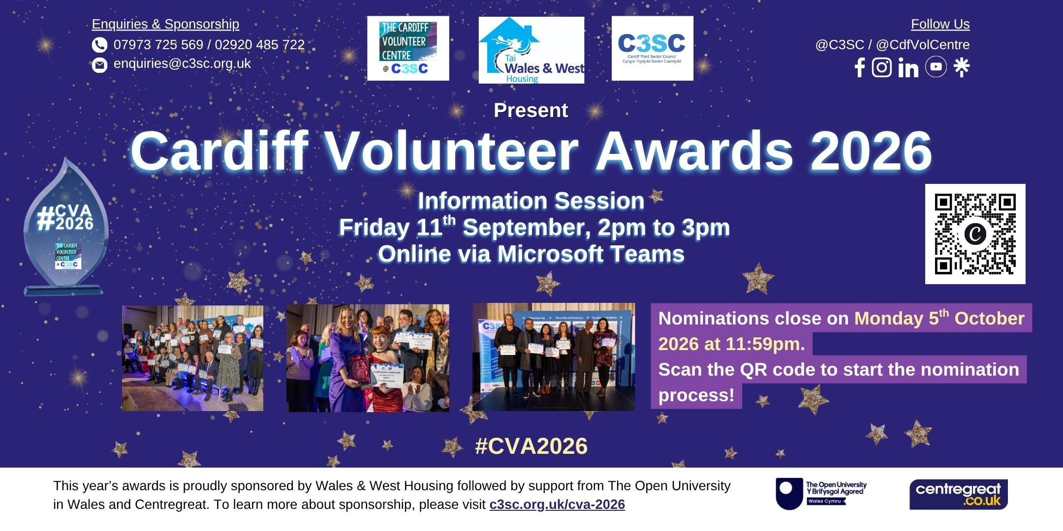 Cardiff Volunteer Awards 2026 Information Session