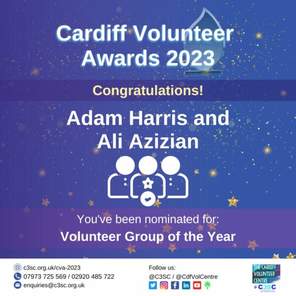 Adam Harris and Ali Azizian nomination card CVA 2023