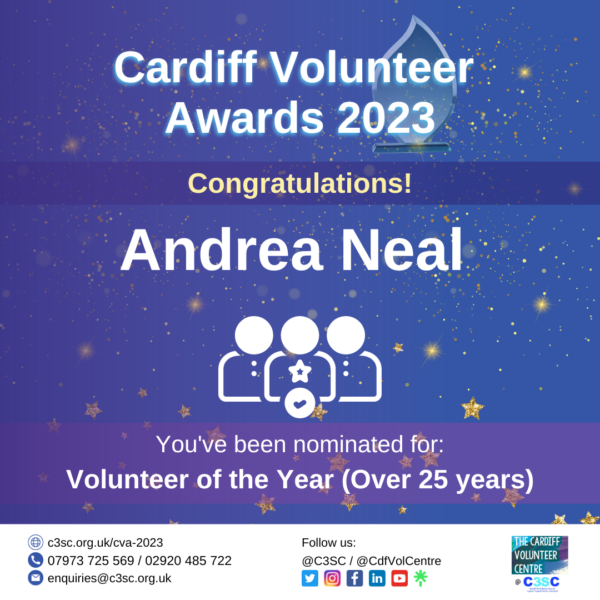 Andrea Neal nomination card CVA 2023