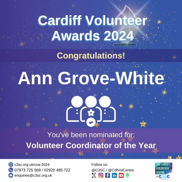 Ann Grove White Volunteer Coordinator of the Year Nomination Card