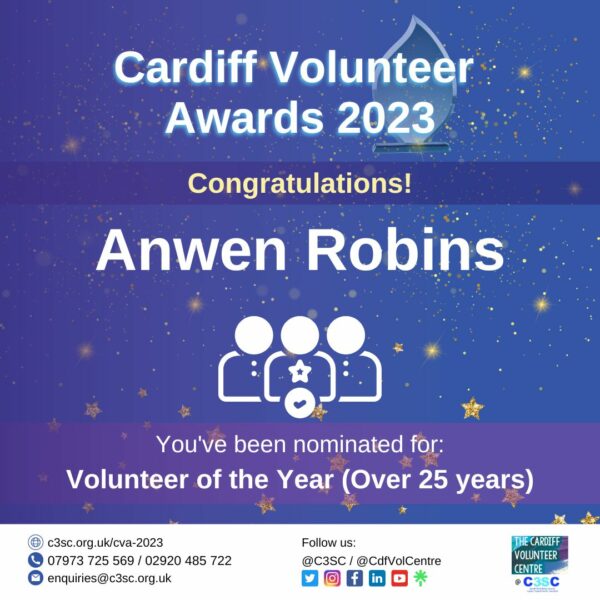 Anwen Robins nomination card CVA 2023