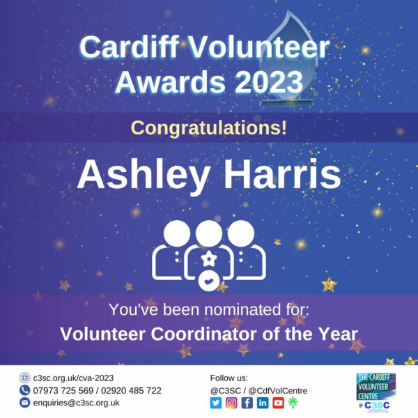 Ashley Harris nomination card CVA 2023