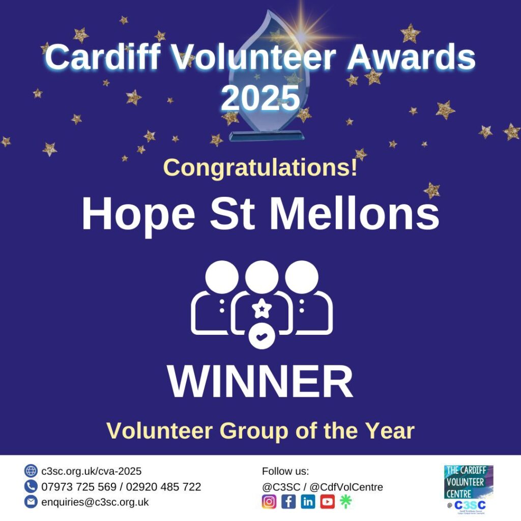 CVA 2025 Volunteer Group of the Year Winner Hope St Mellons