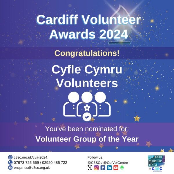 Cyfle Cymru Volunteers Volunteer Group of the Year Nomination Card