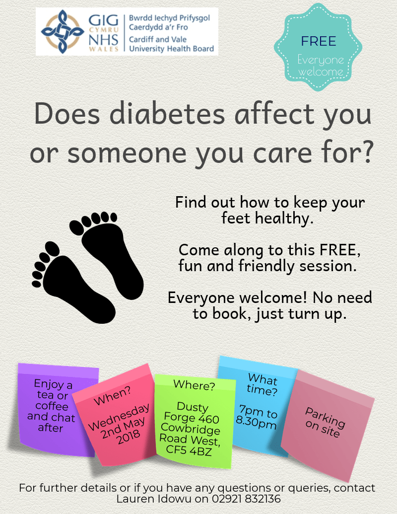 Diabetes pt engagement session flyer May 2018