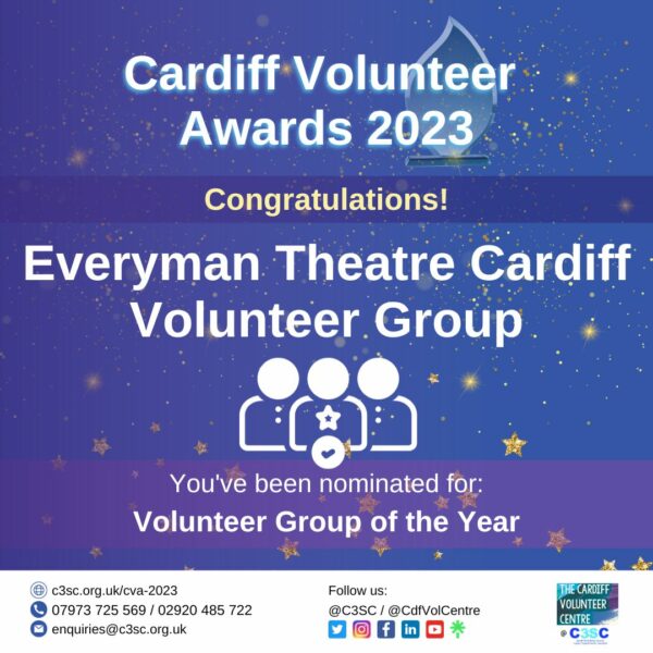 Everyman Theatre Cardiff nomination card CVA 2023