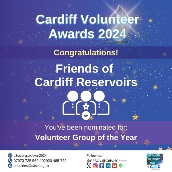 Friends of Cardiff Reservoirs Volunteer Group of the Year Nomination Card