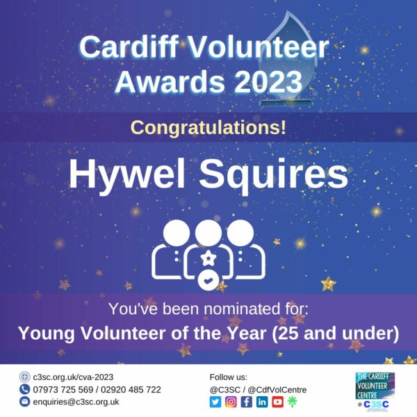 Hywel Squires nomination card CVA 2023