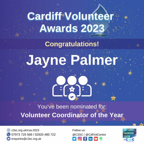 Jayne Palmer nomination card CVA 2023