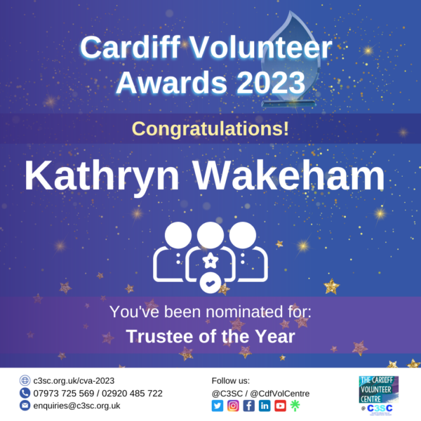 Kathryn Wakeham nomination card CVA 2023