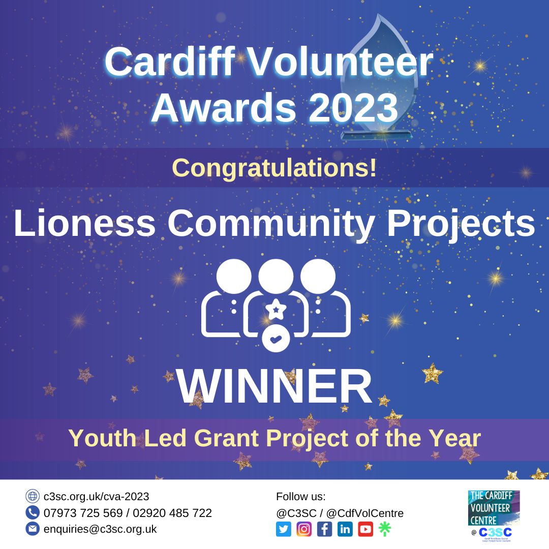 Lioness Community Projects Winners Card