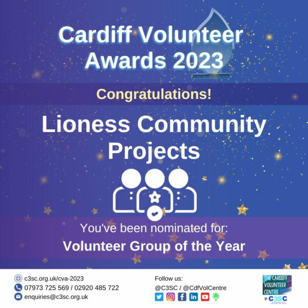 Lioness Community Projects nomination card CVA 2023