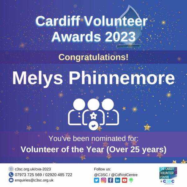 Melys Phinnemore nomination card CVA 2023