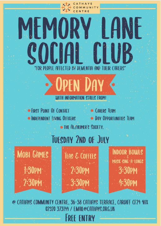 Memory Lane Social Club Open Day 2nd July