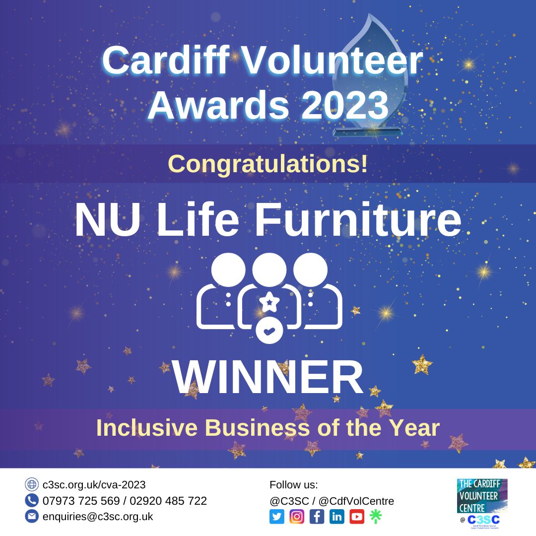 NU Life Furniture Winners Card