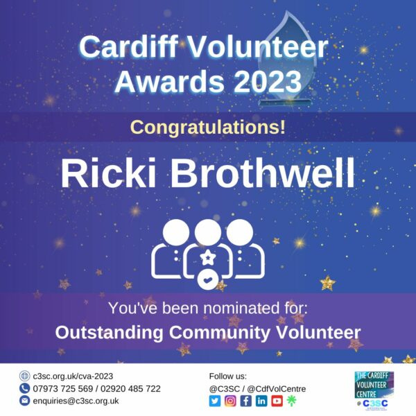 Ricki Brothwell nomination card CVA 2023