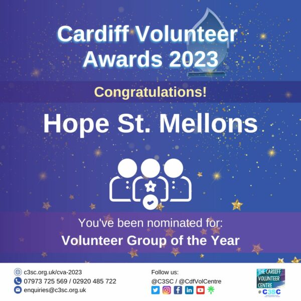 Sixth nomination card CVA 2023 Hope St. Mellons