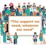 Valuing voices the support we need group graphic