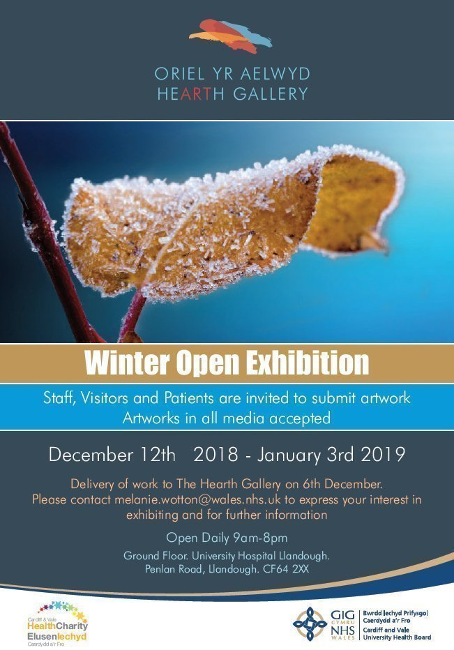 Winter Open Exhibition at UHL 2018 flyer