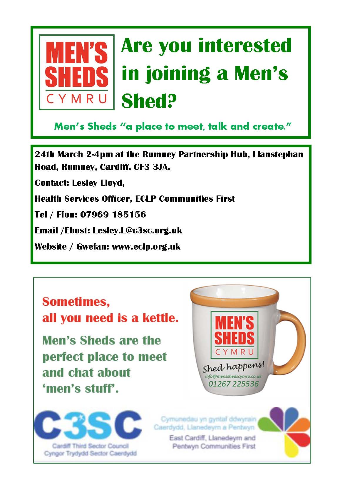 Men's Sheds flyer
