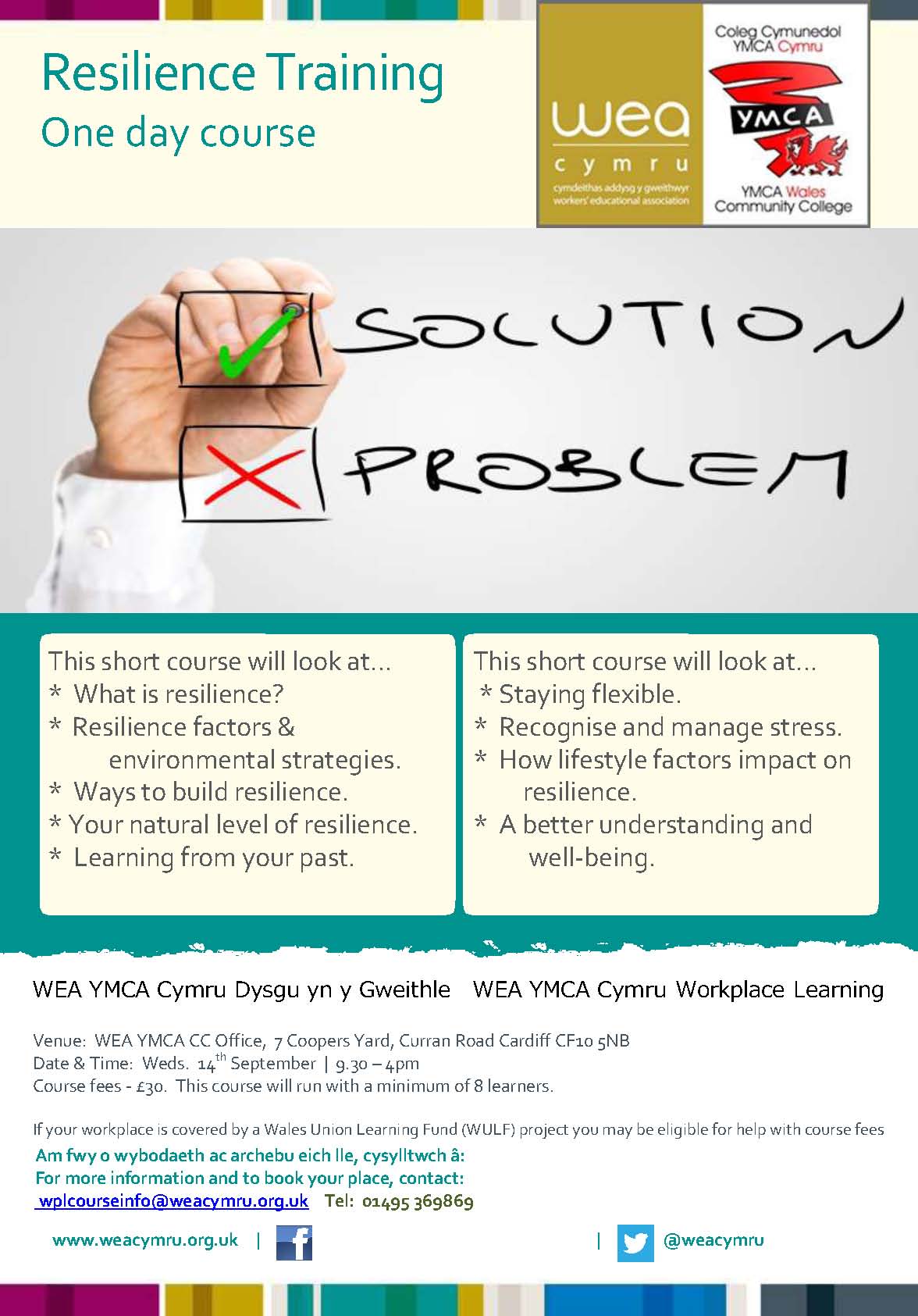 Resilience Training WEA flyer