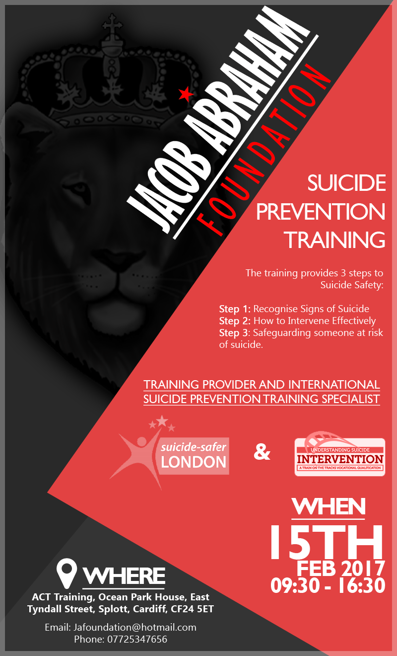 Suicide Prevention Training Poster