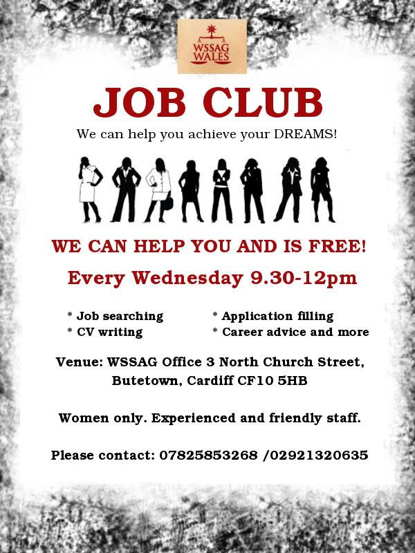 WSSAG Job Club poster