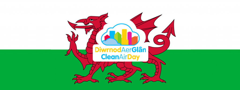 welsh banner clean air day 2021