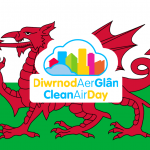 welsh banner clean air day 2021